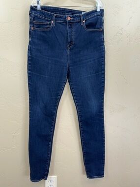 Aviator High-Rise Dark Indigo Wash Jeans for Women. Slim fit. Waist 36